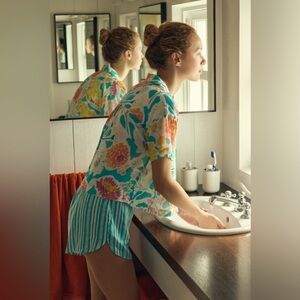 Anthropologie Sisters Gulassa Whimsy Pajama Top